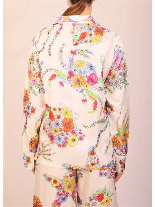 Floral silk shirt Laboratorio Capri | BLUSAFIORIPESCIMULTI